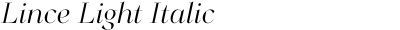 Lince Light Italic